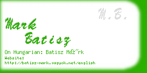 mark batisz business card